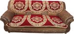 Kuber Industries Jacquard Sofa Cover(Maroon Pack of 6)