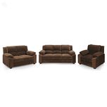 Royal Oak ROYHAH704 Six Seater Sectional Sofa Set 3-2-1 (Brown)