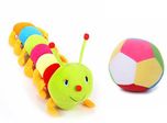 Deals India Cute Colorful Caterpillar Soft Toy and Soft Toy Mini Ball