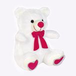 Ultra Spongy Teddy Bear Soft Toy Gifts, White (15-inch)