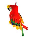 Deals India Musical Parrot Stuffed Soft Plush Toy