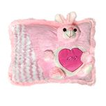 Ultra Pink Bunny Soft Love Cushion Pillow, Pink