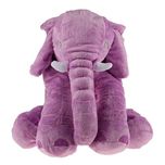 Generic Soft Stuffed Animal Elephant Short Plush Doll Cotton Cushion Pillow Cover Toy Purple