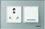Crabtree ACMPGCSV04 Murano4 Module Glass Cover Plate (Silky Silver)