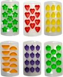 Kuveera Multicolor Plastic, Silicone Ice Cube Tray(Pack of 6)