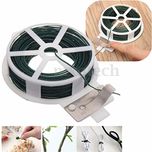 30M Roll Wire Twist Ties Green Garden Cable Plastic Gardening Climbers Slicer