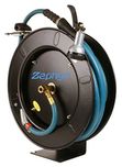 Zephyr Auto-Retractable Garden Hose Reel with Rubber Water Hose & Spray Gun - Never Coil a Garden Hose Again. Save Water, Time & Effort