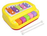 5 Key Piano Organ and Xylophone Musical Toy with 2 Mallets for Kids Ages 3+ Years