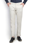 Blackberrys Men Beige Skinny Fit Solid Chinos