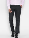 John Players Men Blue Slim Fit Formal Trousers