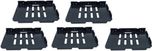 RoyaL Indian Craft (Pack of 5) Set Top Box Stand Plastic Wall Shelf(Number of Shelves - 5, Black)