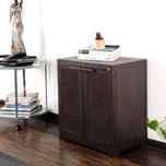 Cello Storage Cupboard Plastic Cupboard(Finish Color - Pearl Brown)