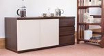 Urban Ladder Bayern Engineered Wood Free Standing Sideboard(Finish Color - Dark Walnut)