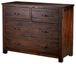 The Attic French Style Iowa Sideboard (Matt Finish, Dark Walnut)