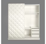 @home by Nilkamal Margery Sliding Wardrobe (White)