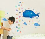 UberLyfe Dolphin Music Height Chart Wall Sticker - 5.5 Ft. Size 3 (Wall Covering Area: 108cm x 134cm) - WS-001366