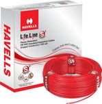 Havells FR PVC, PVC 1 sq/mm Red 90 m Wire(Red)