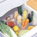 Swarish Plastic Refrigerator Storage Basket Kitchen Cabinet Organizer