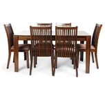 HomeTown Metro Six Seater Dining Table Set (Esspresso)