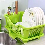 Home Cube Multi-Function Creative Dish Racks Kitchen Utensils Kitchen Dishes Draining Rack Storage Racks - Random Color
