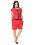 AV2 Women Cotton Polka dot Jumpsuit