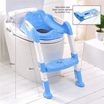 Saving Basket Potty Training Toilet Ladder Seat Steps For Toddler Child (Blue)
