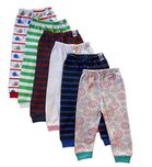 NammaBaby Baby Pajama Pant With Rib MIXED PRINTS - SET OF 6 (6-9 months)