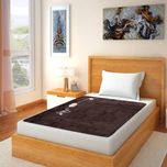 Home Elite Plain Single Electric Blanket(Brown)