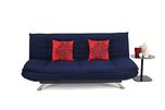 Forzza Vernon Three Seater Sofa cum Bed (Dark Blue)