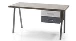 Urban Ladder Twain Study Table with Storage(Cherry Melamine)