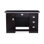 Nilkamal Recardo Office Table (Walnut Finish, Brown)