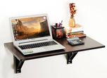 Bluewud Hemming Wenge Engineered Wood Study Table(Wall Mounted, Finish Color - Wenge)