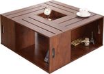 Dream Furniture Solid Wood Coffee Table(Finish Color - Vintage Walnut)