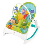 Fisher Price Rainforest Friends Newborn to Toddler Portable Rocker, Multi Color