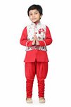 Ahhaaaa Kids Ethnic Indian Festive and Party Wear Waistcoat Kurta and Breeches Set For Boys