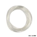 Asian Hobby Crafts Monofilament Fishing Line Nylon Wire (5mm, Pack of 12)
