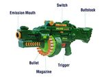 Magicwand Blaze Storm Foam Bullet Gun (Green)