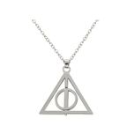 Accessorisingg Harry Potter Inspired Deathly Hallows Silver Alloy Pendant For Unisex [PD003]