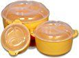 Twist Microwave Safe Reheat - N - Serve (3 Piece Container Set With Lid) Medium