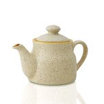 Homesake Ceramic Tea Pot, With Matt Marble Finish