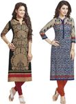 Jevi Prints Cotton Printed Kurti Fabric(Un-stitched)