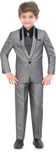 Jeet Boys Blazer, Shirt and Trouser Set(Grey Pack of 1)