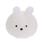 Rrimin Squishy Cute Soft Mini Squeeze Stretchy Toys Animal Healing Stress Toy for Kids Adults Reduce Stress Pressure Press (White Rabbit 1 Pc)