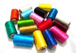 Goelx Silk Thread 17 Main color Set for jewellery-tassel making- embroidery-crafts, shiny soft thread spools