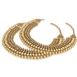 The Luxor Gold Plated Fashionable Golden Alloy Anklets for Women (AK-5074)
