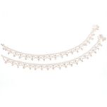Jewar Silver Plated & American Diamond Anklet For Women