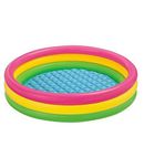 Intex Inflatable Water Pool 4 Ft Diameter For Kids For Fun Activities - Multi Color