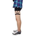 Lana Vels GOLDDUSTPRO Shirt Stays Holder Elastic Belt Non-slip Locking Clamps GARTER (1 Pair (2Pcs)) (Black)