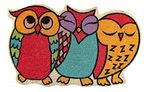 Onlymat Owl Shape Mat - 75 cm x 45 cm x 1.5 cm (Multi Color)