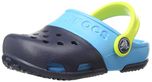 crocs Kids Unisex Electro II Navy and Electric Blue Rubber Clogs and Mules - C8